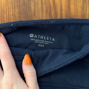 Athleta 7/8 tights in dark blue